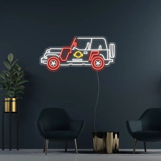 Jeep Car Neon Sign