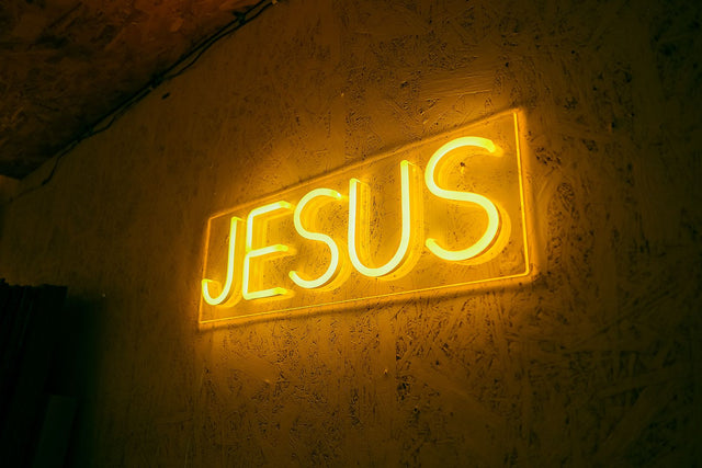 Jesus LED Neon Sign for Man Cave light up sign