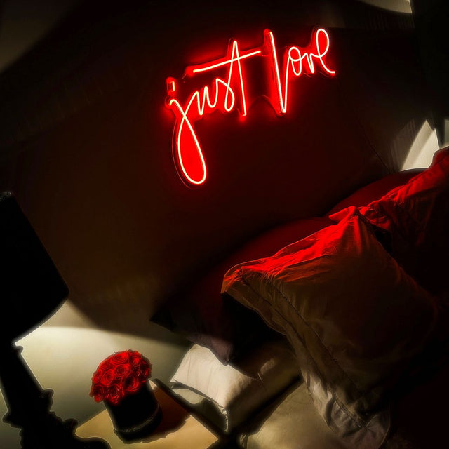 Just Love LED Neon Sign for Wedding light up sign