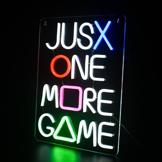 Just One More Game Neon Sign