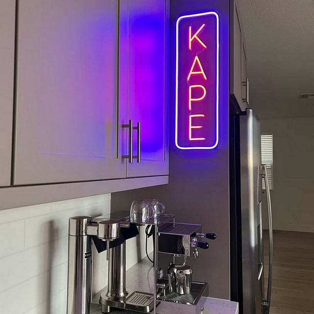 Kape LED Neon Sign for Bar light up sign
