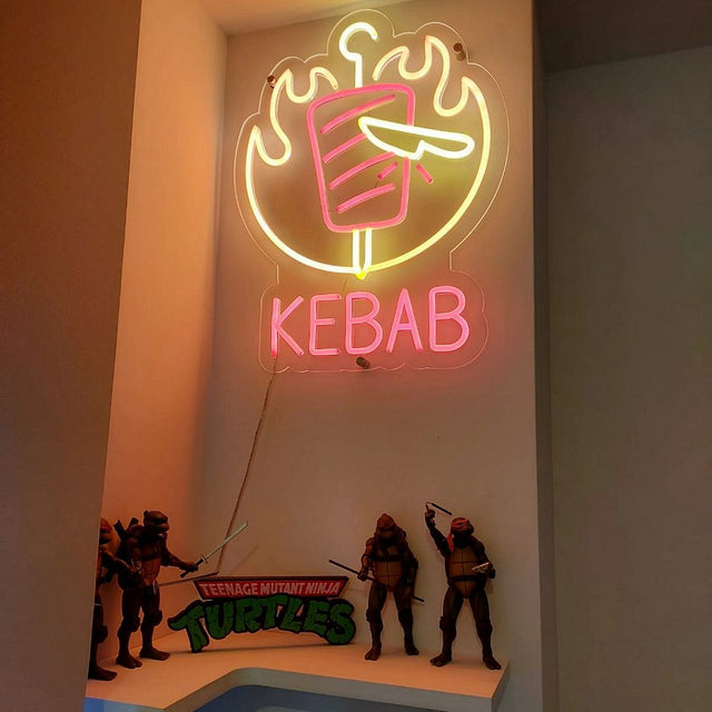 Kebab LED Neon Sign for Bar light up sign