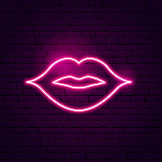 Kiss Lips Neon Sign