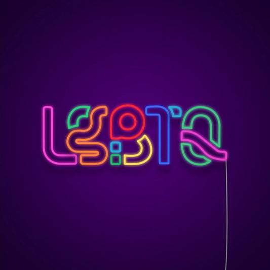 LGBTQ Rainbow Neon Sign