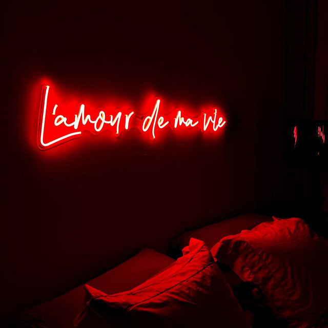 L'amour De Ma Vie LED Neon Sign light up sign