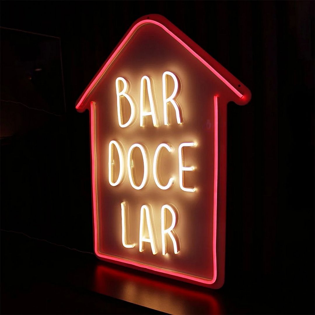 Lar Doce Bar Portuguese Neon Sign Home Sweet Bar Neon Sign