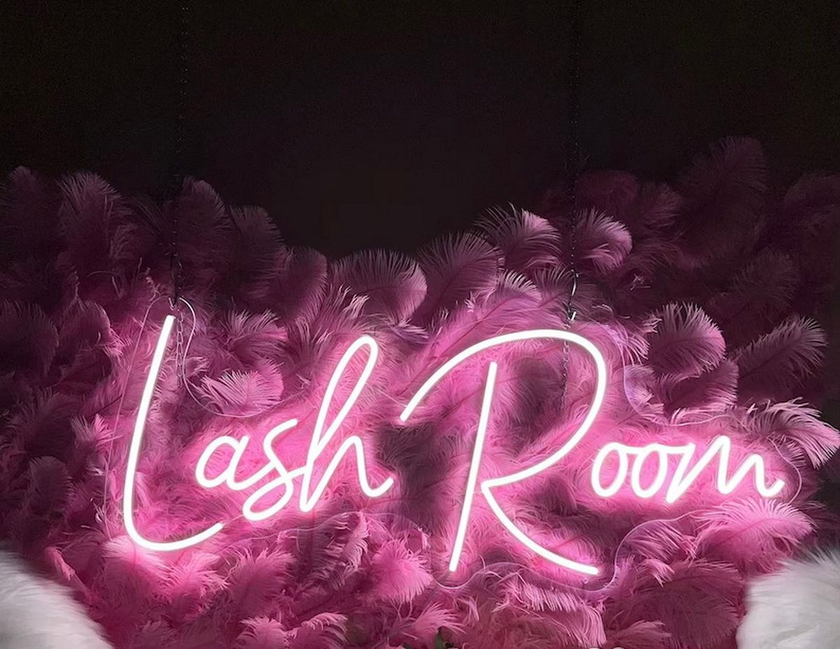 Custom Made Neon Signs, Lash Room Neon Sign, LED Business Sign – AOOS