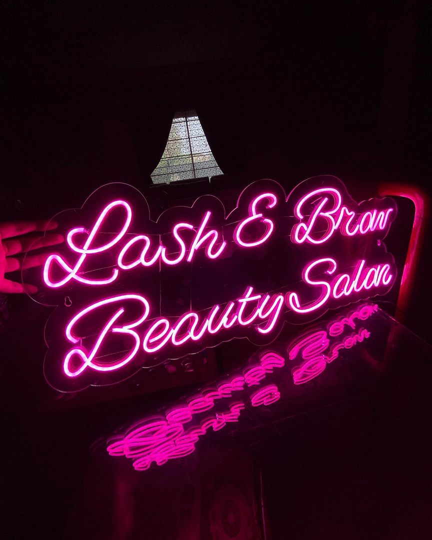 Lash and Brow Beauty Salan Neon Sign