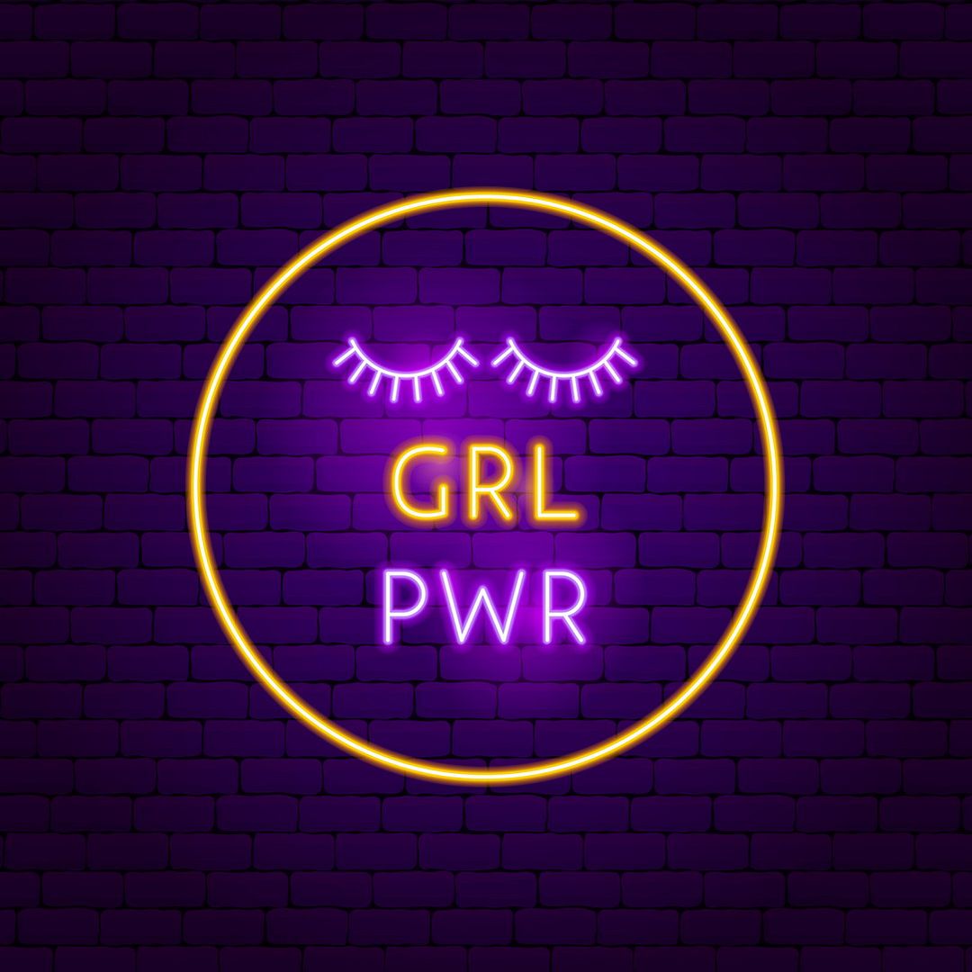 Lashes Grl Pwr Neo Sign