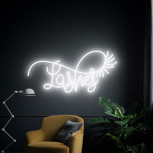 Lashes Neon Sign