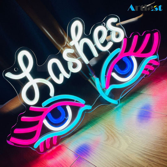 Lashes Neon Sign Eyes Neon Sign