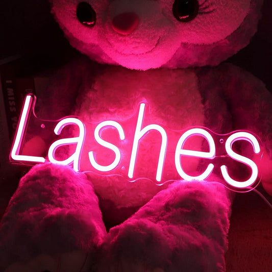 Lashes Neon Sign