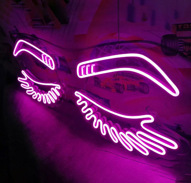 Lashes and Brows LED Neon Sign for Salon light up sign