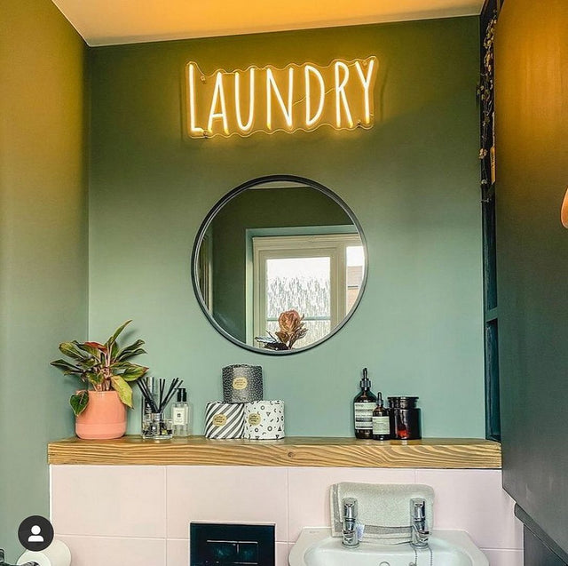 Laundry LED Neon Sign for Storefront light up sign