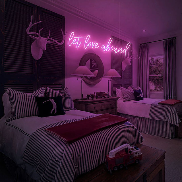Let Love Abound LED Neon Sign for Wedding light up sign