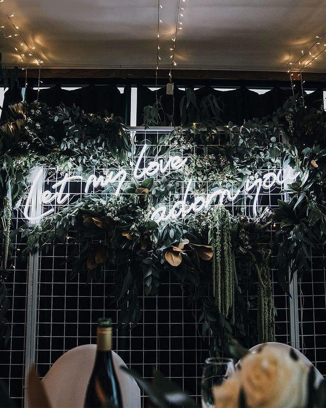 Let My Love Adorn You LED Neon Sign for Wedding light up sign