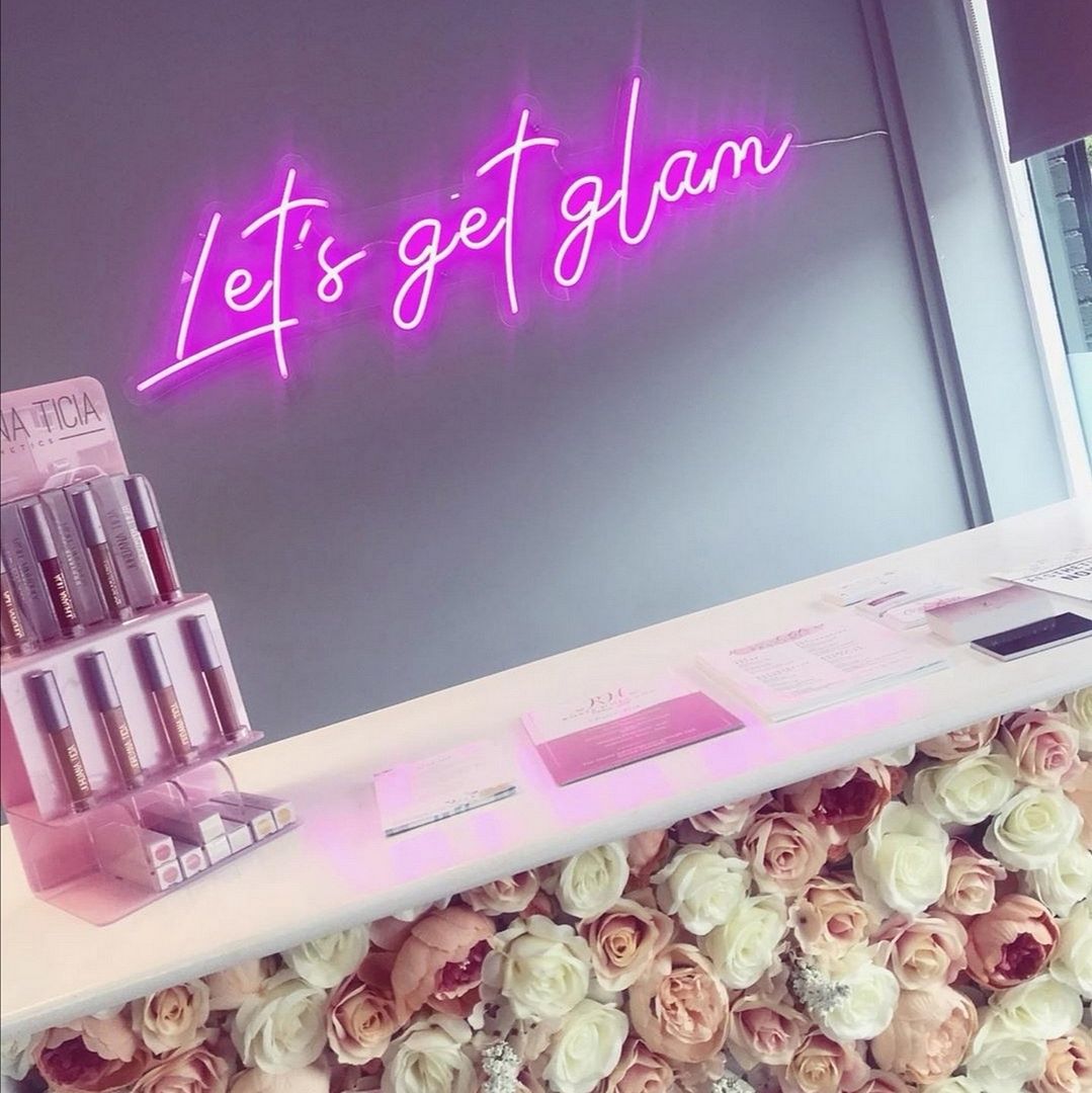 Let's Get Glam Neon Sign