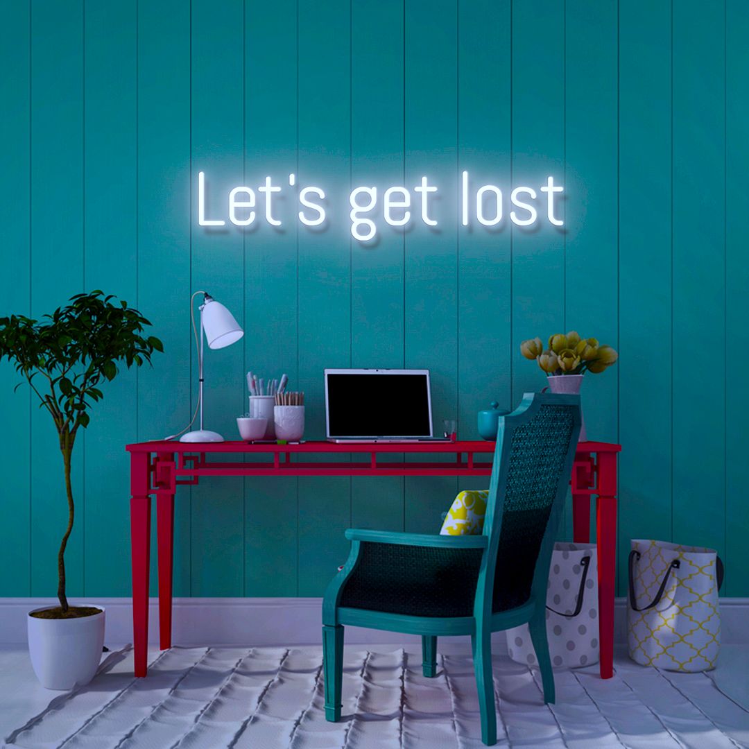 Let's Get Lost Neon Sign