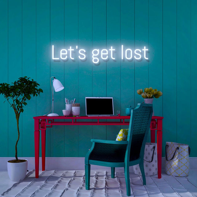Let's Get Lost LED Neon Sign light up sign