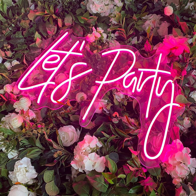 Let's Part LED Neon Sign for Wedding light up sign