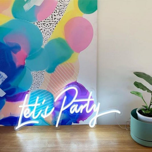 Let's Party Neon Sign