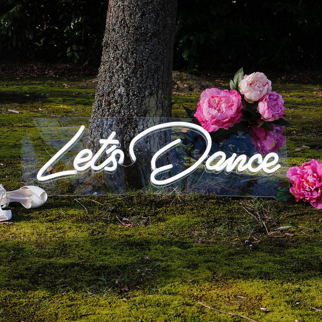 Lets Dance LED Neon Sign for Wedding light up sign