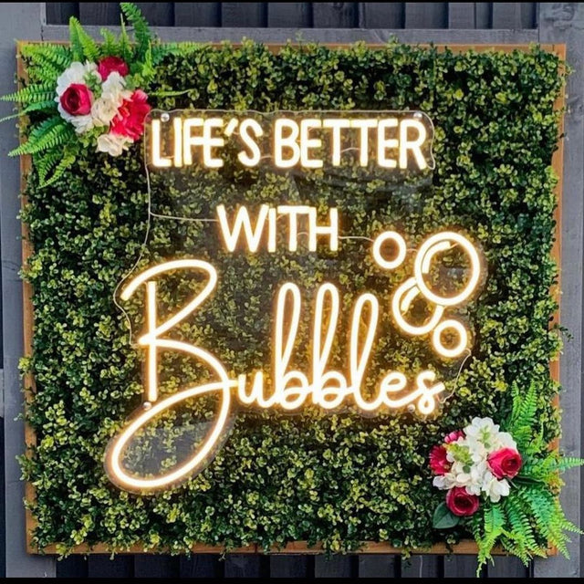 Life's Better with Bubbles LED Neon Sign light up sign