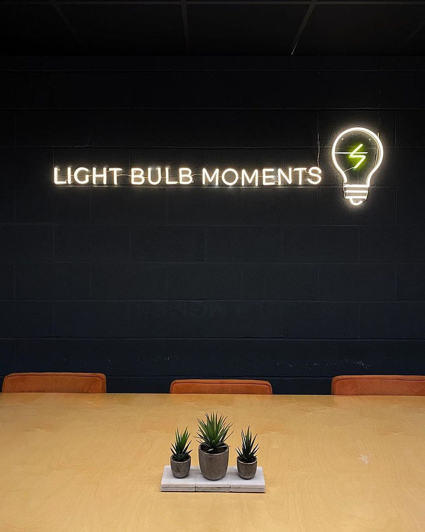Light Bulb Moments Neon Sign