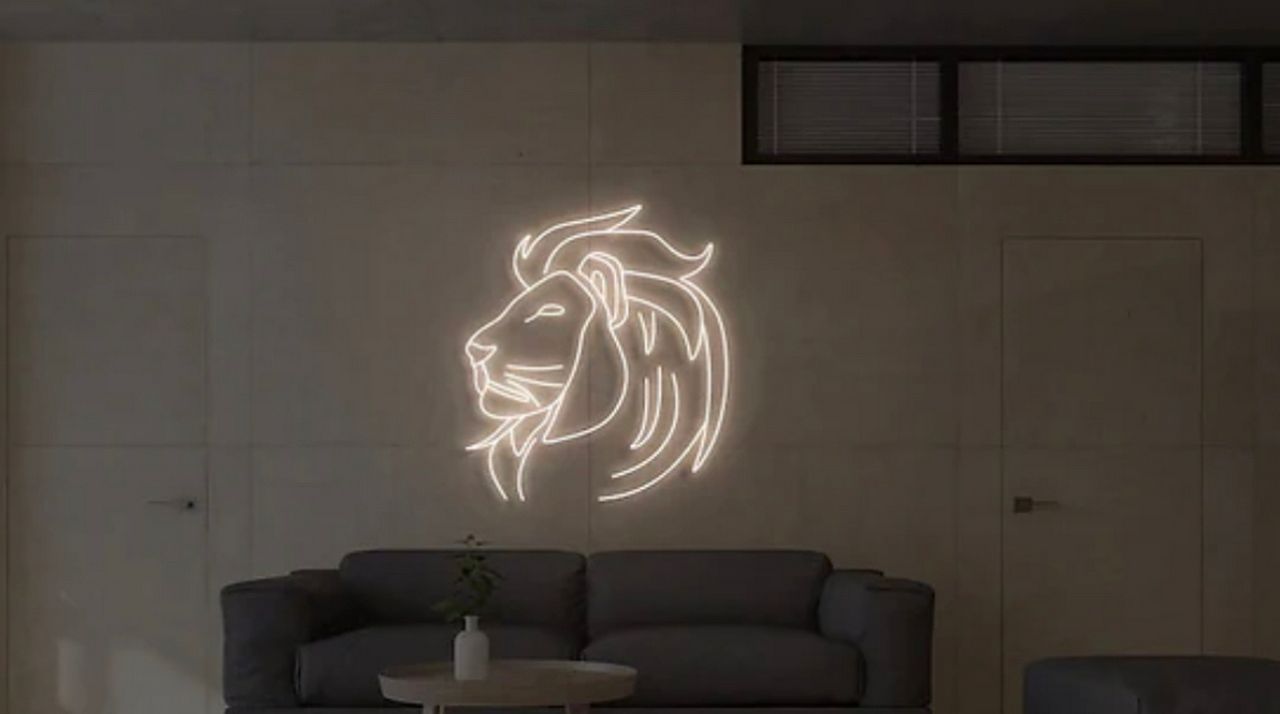 Lion Neon Sign