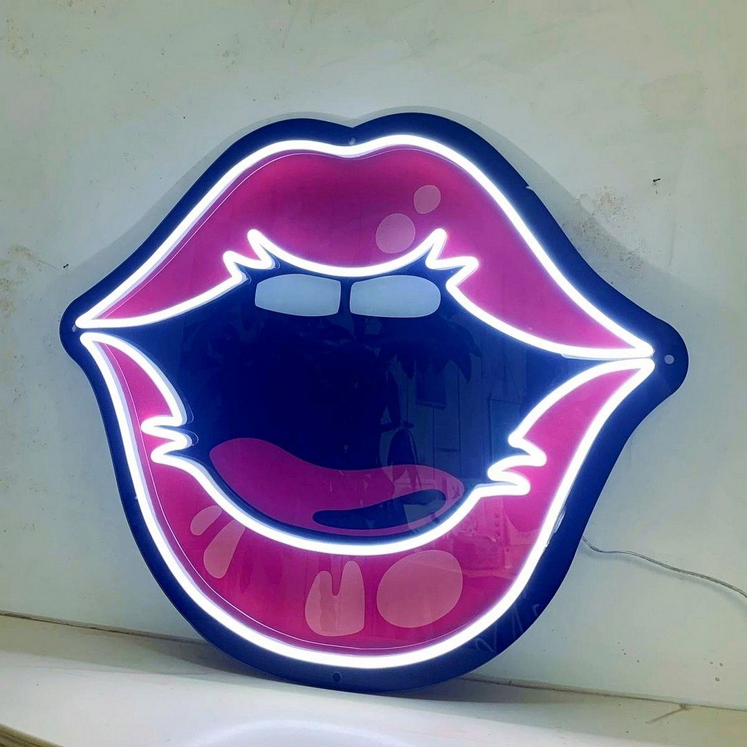 Lips Shaped Neon Signs