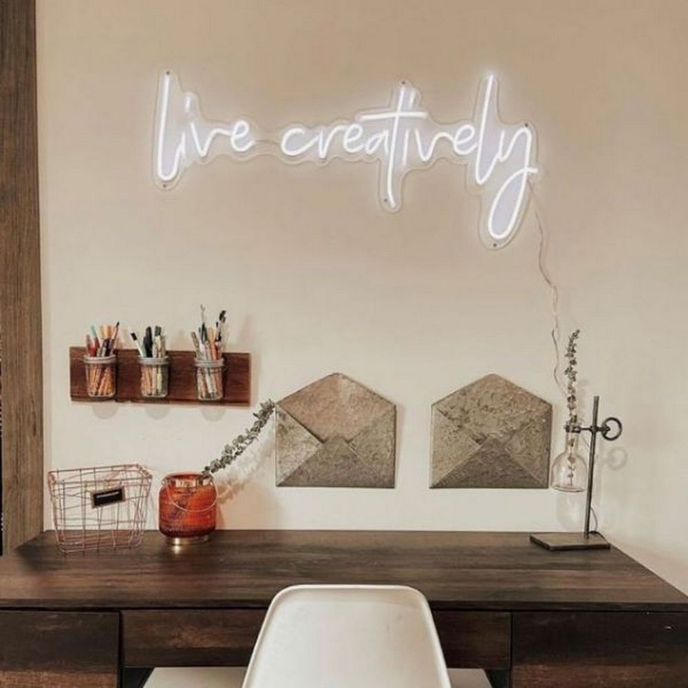 Live Creatively Neon Sign