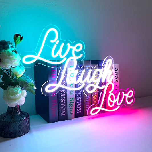 Live Laugh Love Neon Sign
