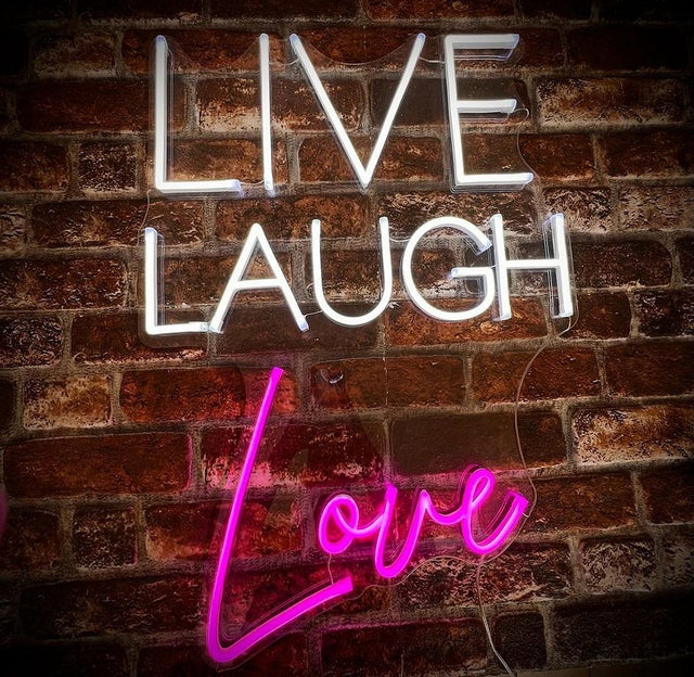 Live Laugh Love LED Neon Sign for Wedding light up sign