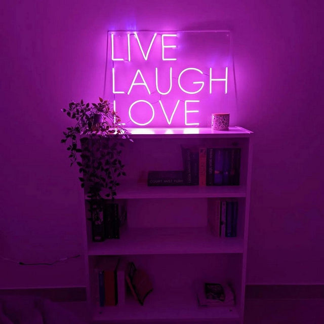 Live Laugh Love LED Neon Sign light up sign
