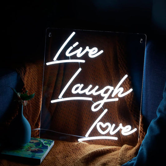 Live Laugh Love Neon Sign