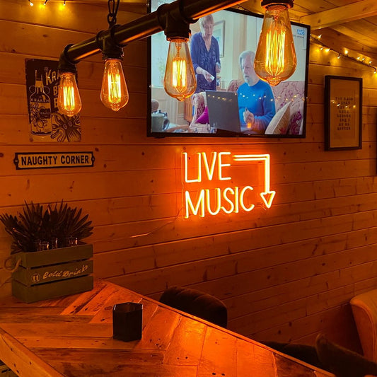 Live Music Neon Sign