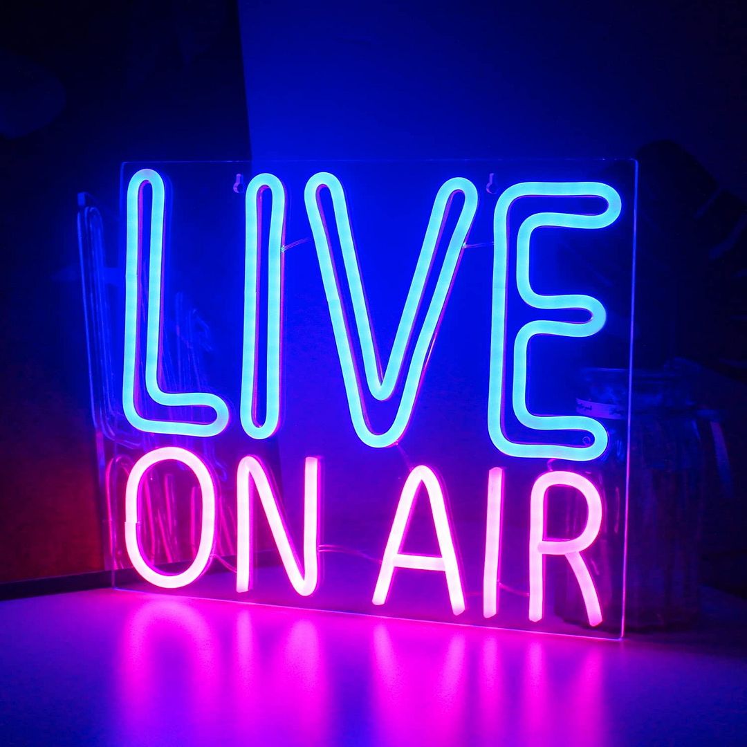 Live On Air Neon Sign