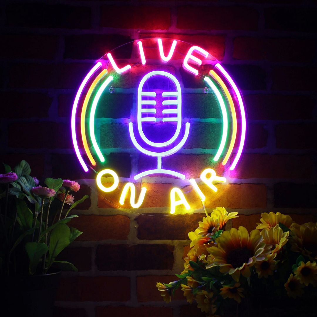 Live On Air Neon Sign