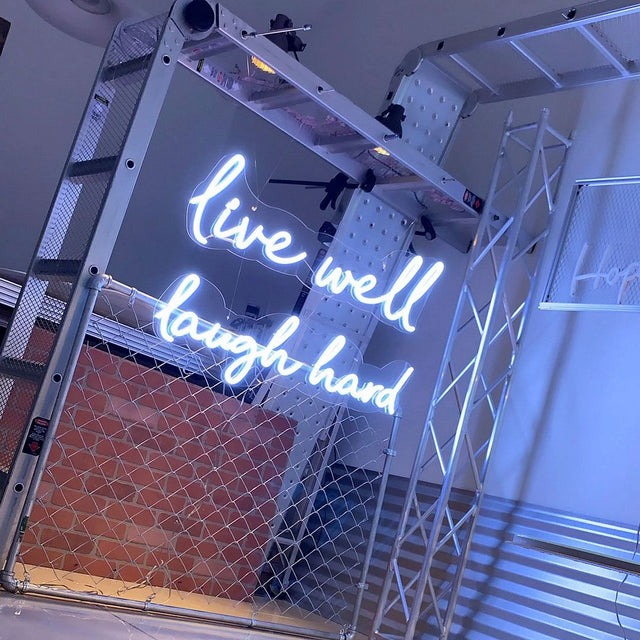 Live Well Laugh Hard LED Neon Sign light up sign