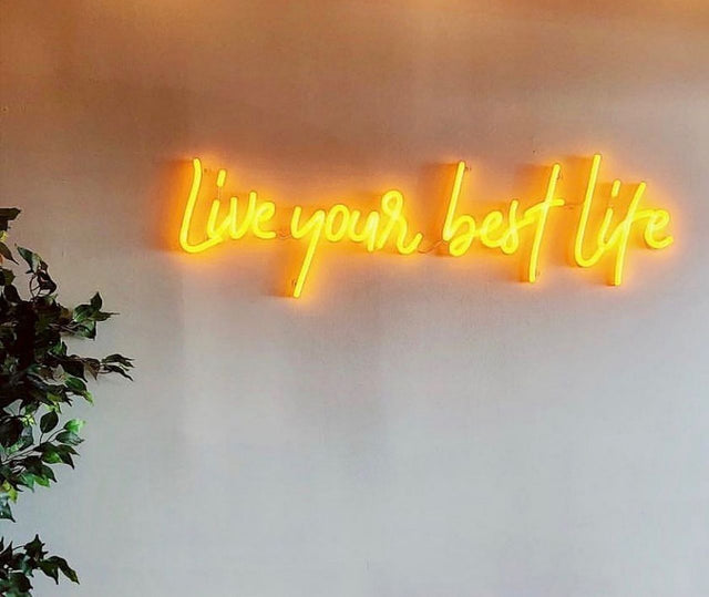 Live Your Best Life LED Neon Sign light up sign