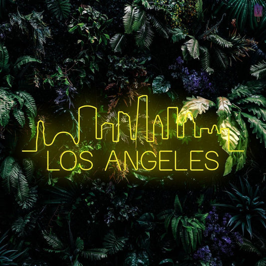 Los Angeles City Skyline Neon Sign