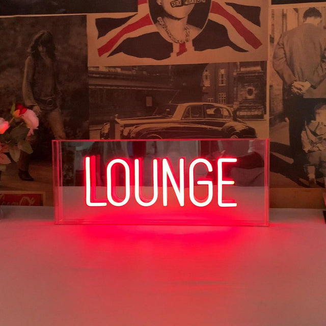 Lounge LED Neon Light Box light up sign