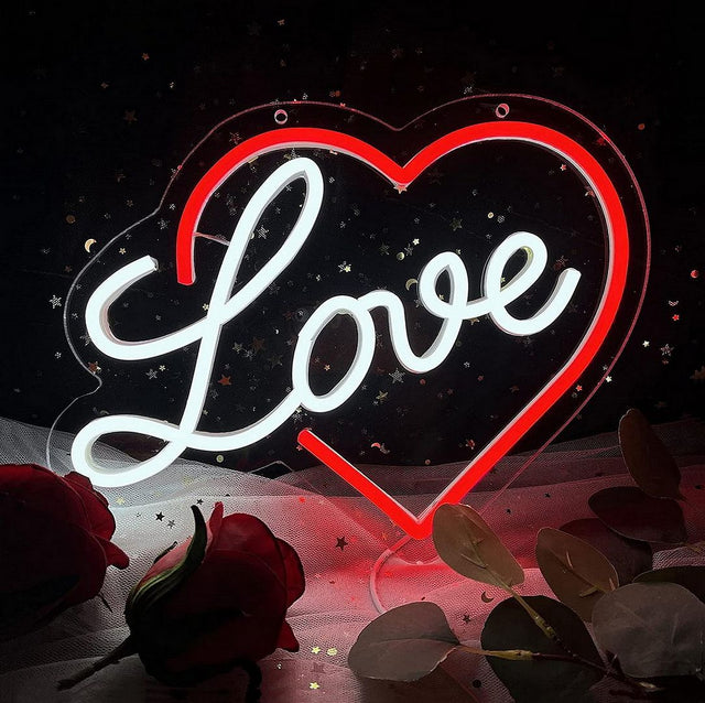 Love Heart LED Neon Sign light up sign