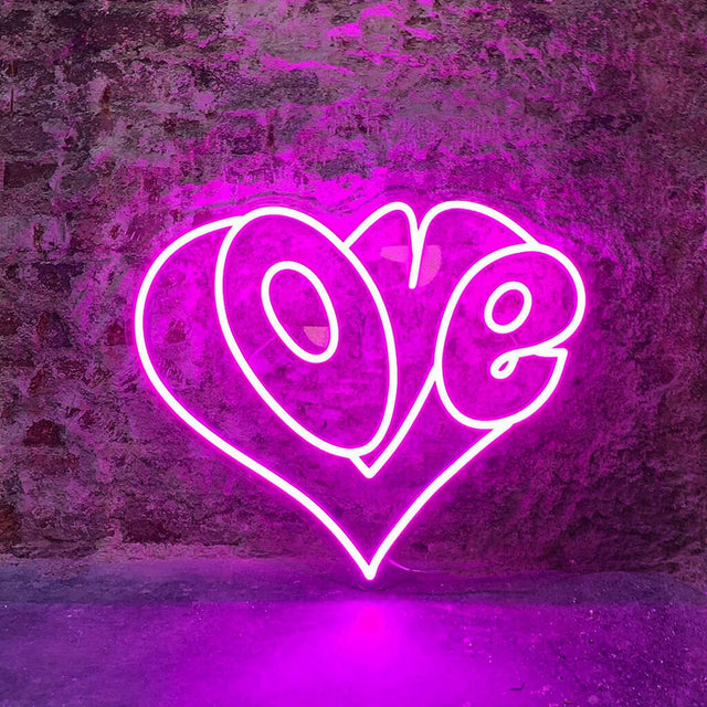 Love Heart LED Neon Sign light up sign