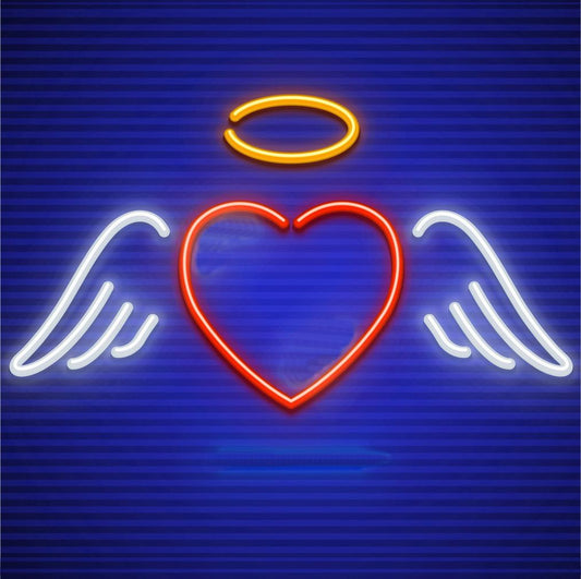 Love Heart with Winglets Neon Sign
