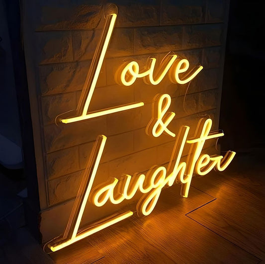 Love Laughter Neon Sign