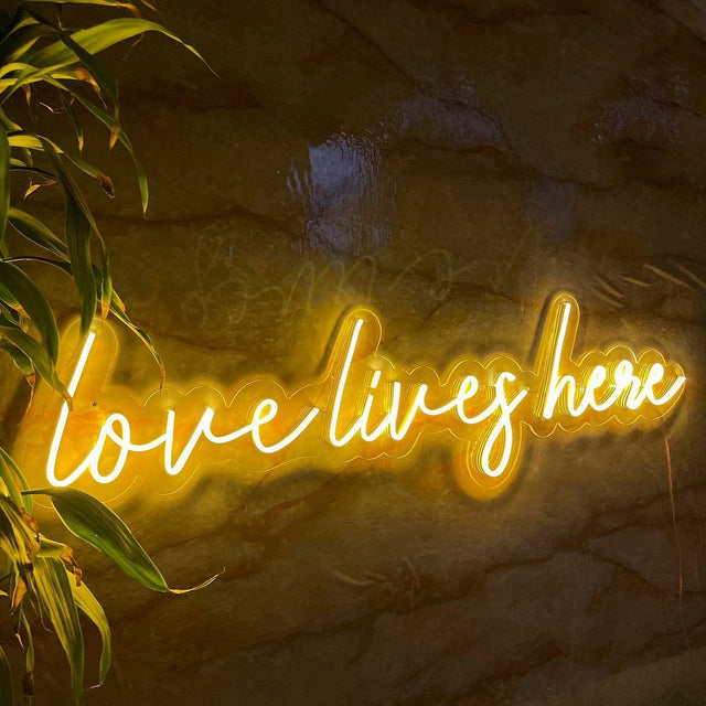 Love Live Here LED Neon Sign light up sign