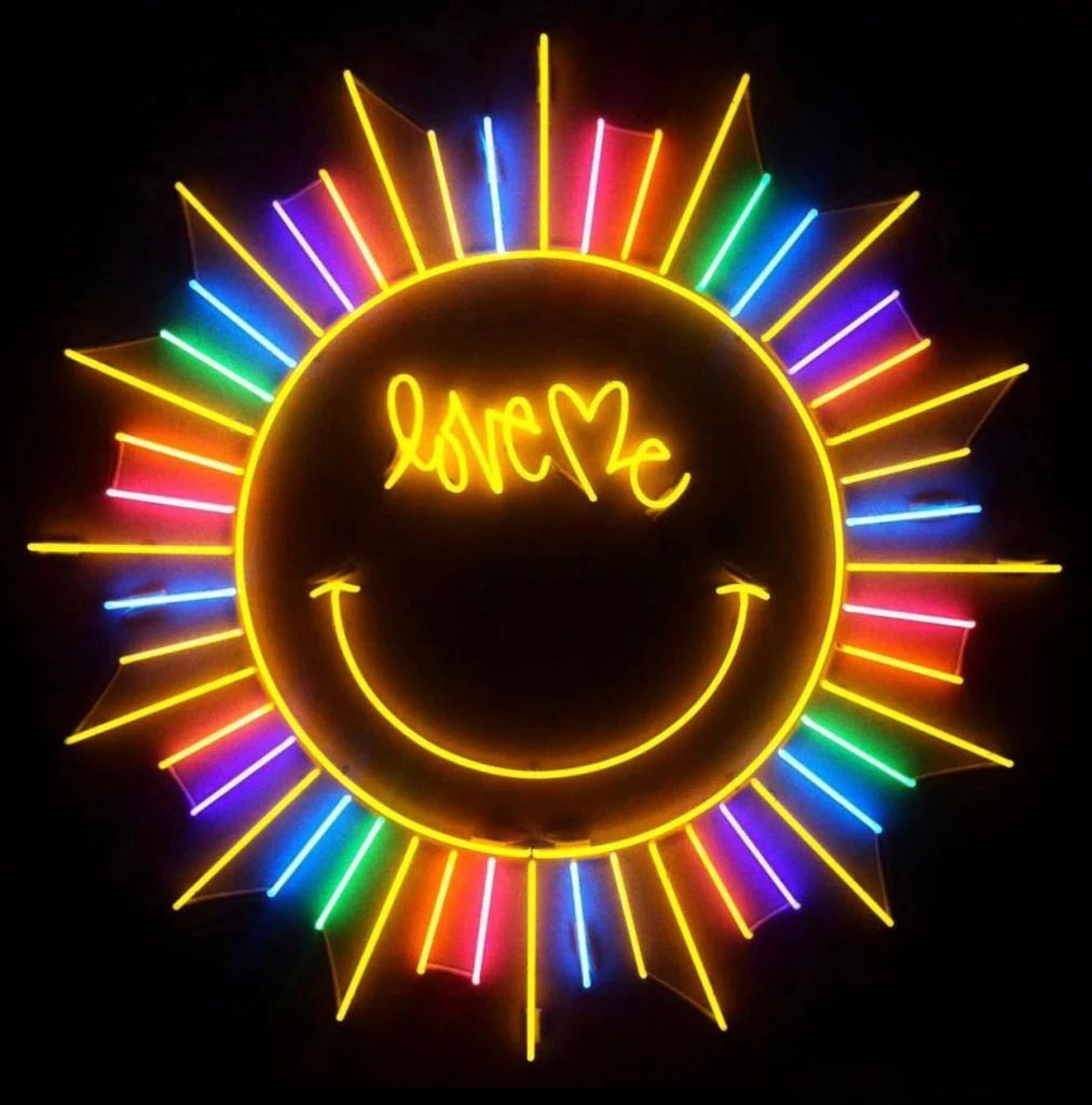 Love Me Smile Neon Sign