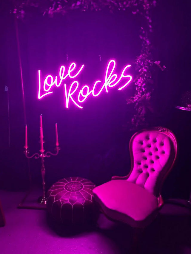 Love Rocks LED Neon Sign for Bar light up sign