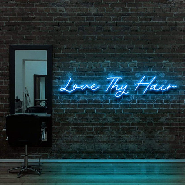 Love Thy Hair LED Neon Sign for Salon light up sign